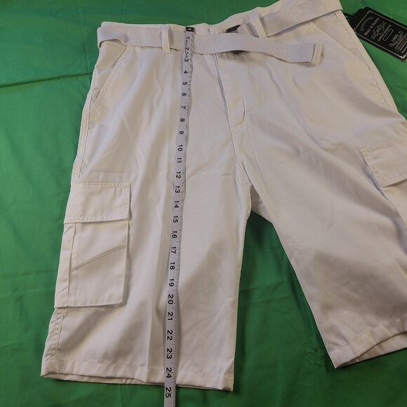Marx & Dutch Cargo Shorts With Belt Men's 36 White - Picture 9 of 10